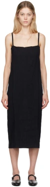 Baserange Long Sleeve Dress In Black