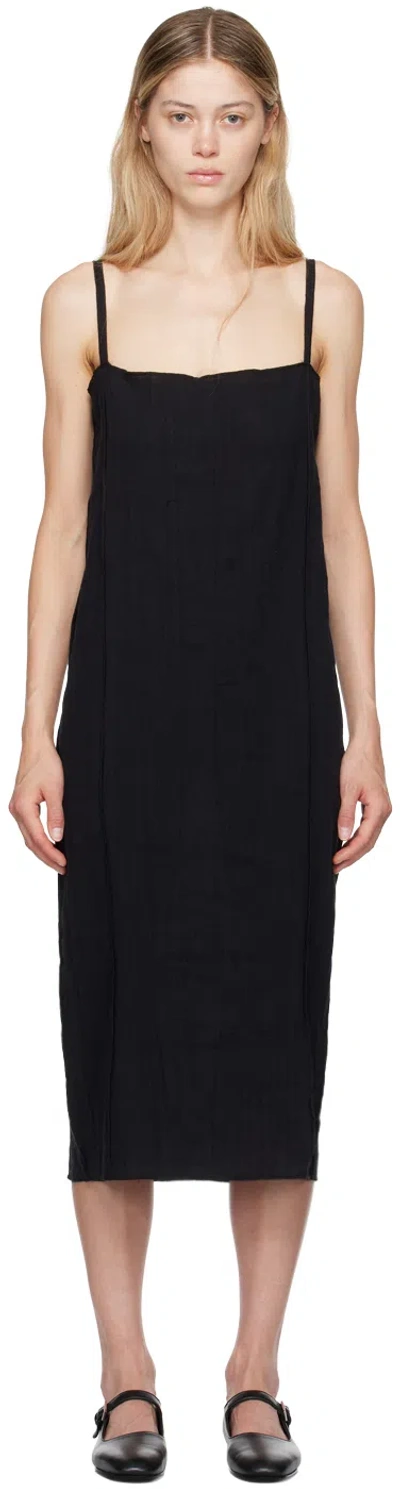 BASERANGE BLACK SHOK MIDI DRESS