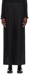 BASERANGE BLACK STOA TROUSERS