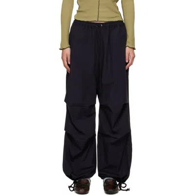 Baserange Uro Drawstring Trousers In Black