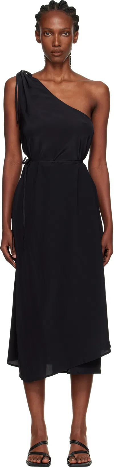 Baserange Black View Midi Dress