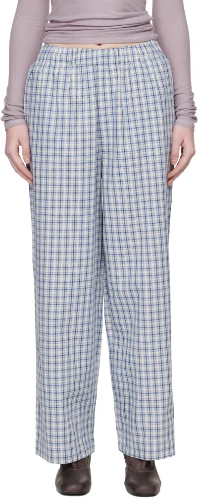 Baserange Blue Claude Lounge Pants In White