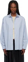Baserange Blue Claude Shirt In Blue
