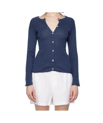 Baserange Blue Drip Cardigan