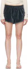 Baserange Elastic Waist Shorts In Blue