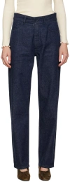 Baserange Blue Tajo Jeans In Blue Denim