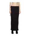 Baserange Brig Organic-cotton Wrap Skirt In Black