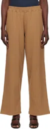 Baserange Brown Camer Lounge Pants In Sully Brown