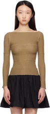 Baserange Brown Cinder Long Sleeve T-shirt
