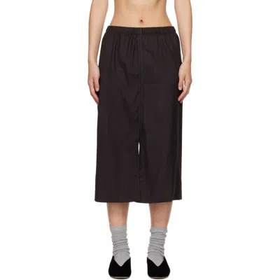 Baserange Brown Dadar Midi Skirt