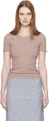 Baserange Brown Iso Polo In Brown