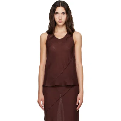 Baserange Brown Lava Top In Ama Brown
