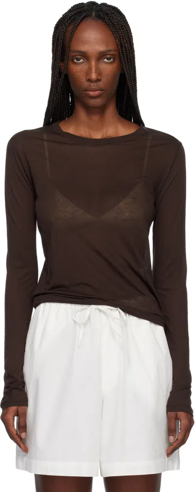 Baserange Brown Long Sleeve T-shirt