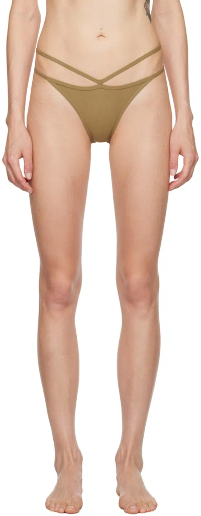 Baserange Brown Nida Briefs In Jade Brown