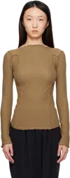 Baserange Brown Omato Long Sleeve T-shirt In Brown