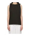Baserange Brown Rodo Tank Top In Black