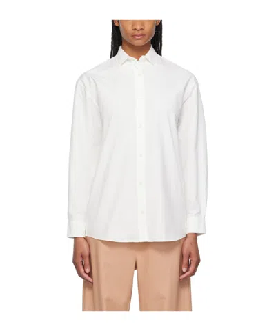 Baserange Button Shirt On Front In White