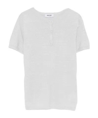 Baserange Button Short-sleeve T-shirt In Gray