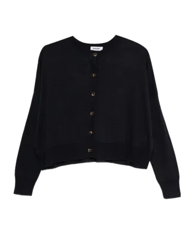 Baserange Buttoned Cardigan In Black