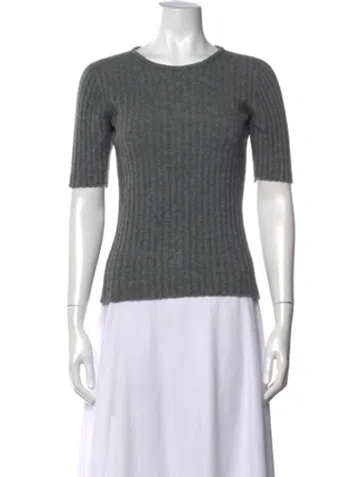 Pre-owned Baserange Cashmere Crew Neck Top In Grey