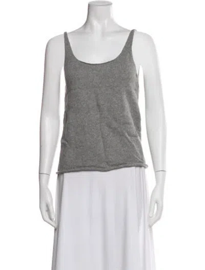 Pre-owned Baserange Cashmere Scoop Neck Sweater In Gray