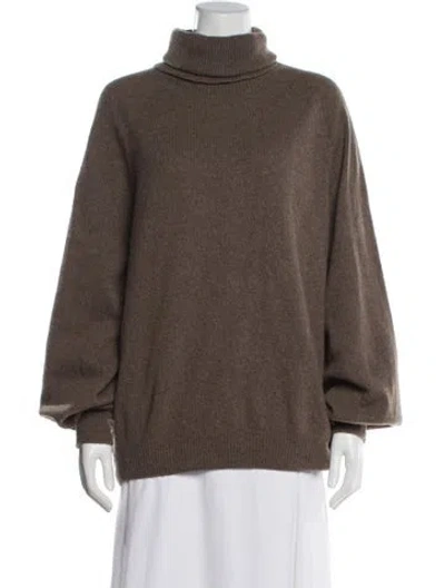 Pre-owned Baserange Cashmere Turtleneck Sweater In Brown