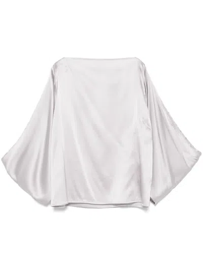 Baserange City Blouse In Grey