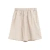 Baserange Claude Striped Elasticated Shorts In Multi