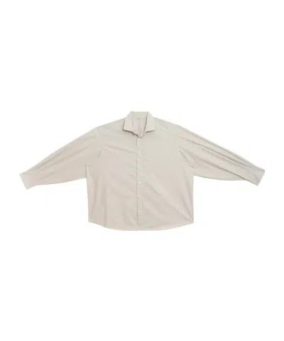 Baserange Claude Striped Shirt In White