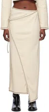 Baserange Off-white Garble Skirt