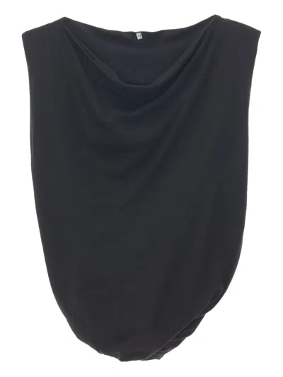 Baserange Cowl-neck Sleeveless Top In Brown