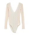 Baserange Crescent Bodysuit In White