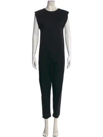 Pre-owned Baserange Crew Neck Jumpsuit In Black