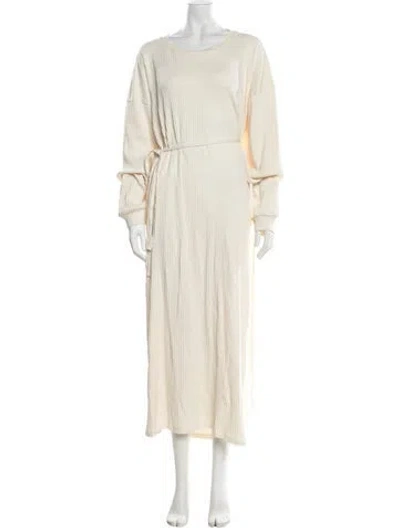 Pre-owned Baserange Crew Neck Long Dress W/ Tags In Neutrals