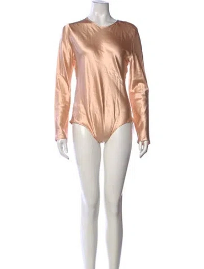 Pre-owned Baserange Crew Neck Long Sleeve Bodysuit In Multicolor