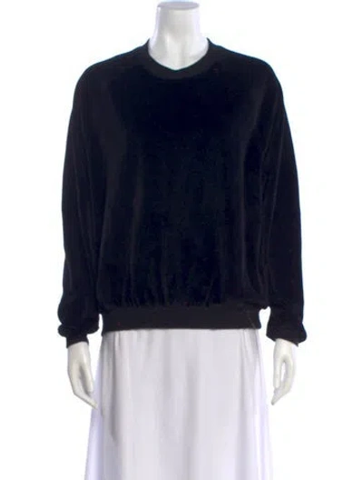 Pre-owned Baserange Crew Neck Long Sleeve Sweatshirt In Black