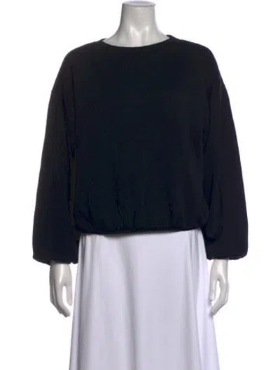 Pre-owned Baserange Crew Neck Long Sleeve Sweatshirt In Black