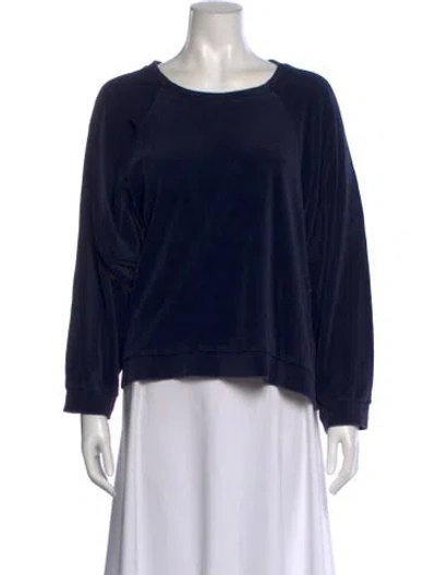 Pre-owned Baserange Crew Neck Long Sleeve Sweatshirt In Blue