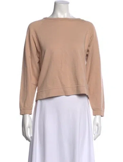 Pre-owned Baserange Crew Neck Long Sleeve Sweatshirt In Orange