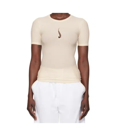 Baserange Crew Neck Long Sleeve T-shirt In Neutral
