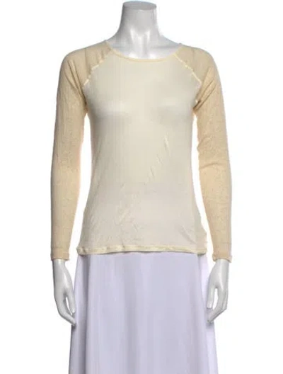 Pre-owned Baserange Crew Neck Long Sleeve Top In Neutrals