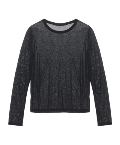 Baserange Crew Neck Long-sleeved T-shirt In Gray