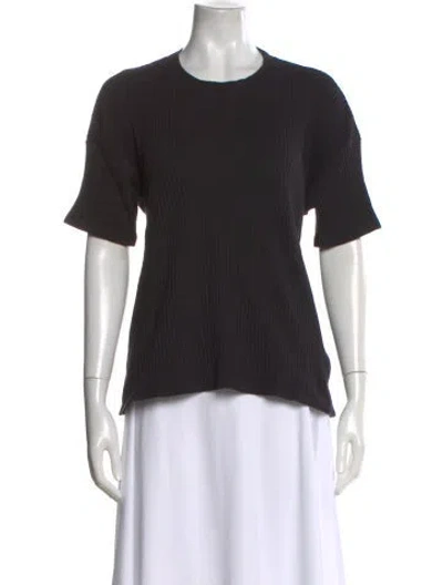 Pre-owned Baserange Crew Neck Short Sleeve Top W/ Tags In Black
