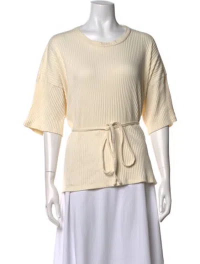 Pre-owned Baserange Crew Neck Short Sleeve T-shirt In Neutrals