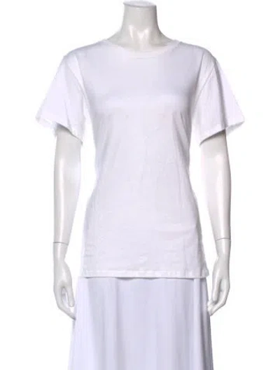 Pre-owned Baserange Crew Neck Short Sleeve T-shirt In White