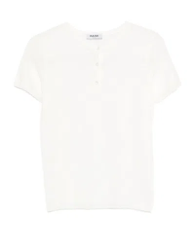 Baserange Crew Neck Short-sleeved Top In White