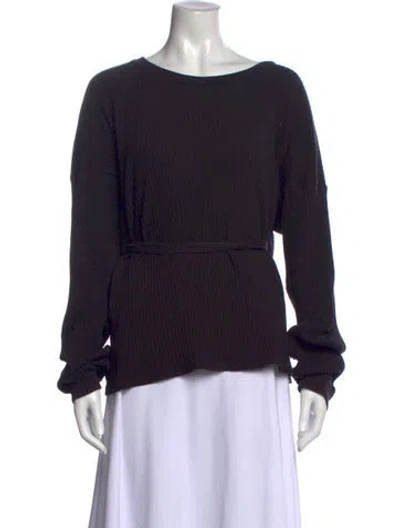 Pre-owned Baserange Crew Neck Sweater In Black