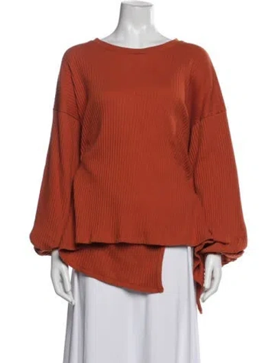 Pre-owned Baserange Crew Neck Sweater In Orange