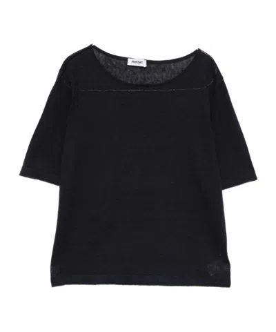 Baserange Crew-neck T-shirt In Black