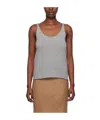 Baserange Curled Design Vest In Brown